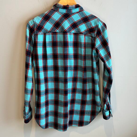 J. Crew Shirt Jacket in Blue Stanton Plaid - size XXS - Picture 3 of 5